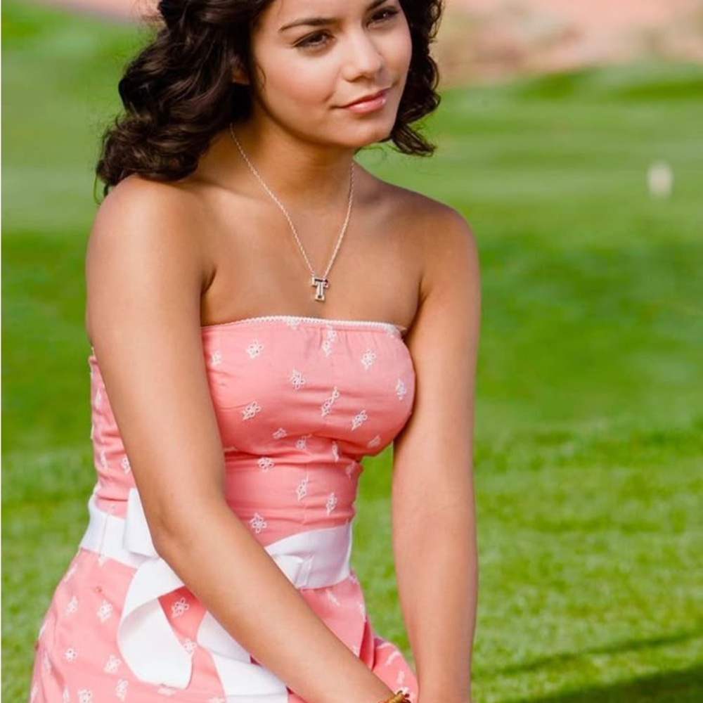 Guess coral strapless dress high school musical